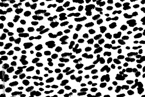 Cheetah pattern. Black and white background