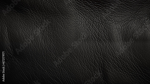 A detailed look at the texture of black leather. Created with Generative AI.