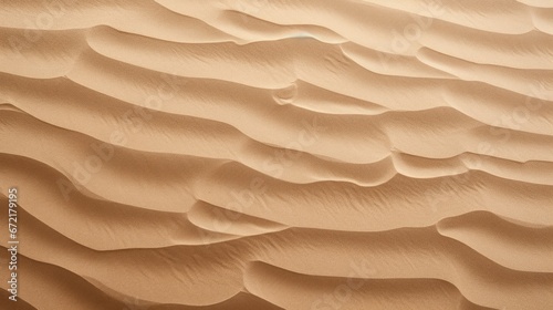 Wavy sand texture background. Desert and dunes. Flat lay. Top view © brillianata
