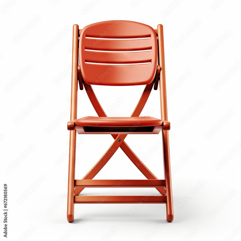 Folding Chair, isolated on white background with clipping path Folding Chair, isolated on white background with clipping path