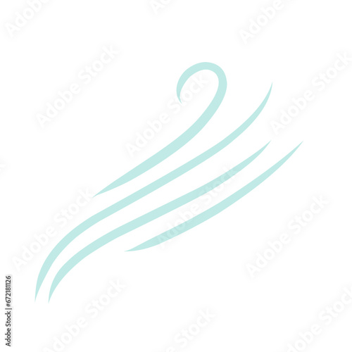 Wind icon. Winds vector icons. Wind air movement for weather and forecast symbol. Contains sign of storm, tornado, and breeze. Design graphic in outline style illustration.