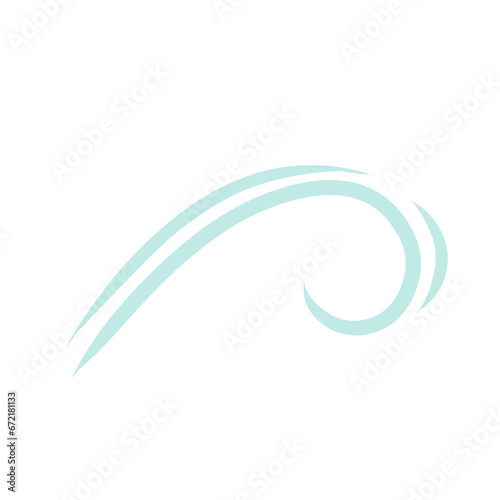 Wind icon. Winds vector icons. Wind air movement for weather and forecast symbol. Contains sign of storm, tornado, and breeze. Design graphic in outline style illustration.