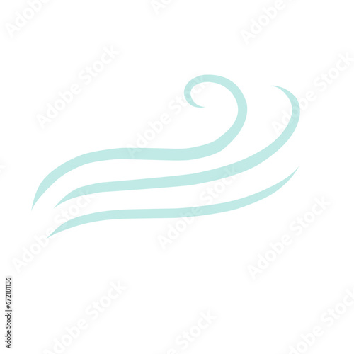 Wind icon. Winds vector icons. Wind air movement for weather and forecast symbol. Contains sign of storm, tornado, and breeze. Design graphic in outline style illustration.