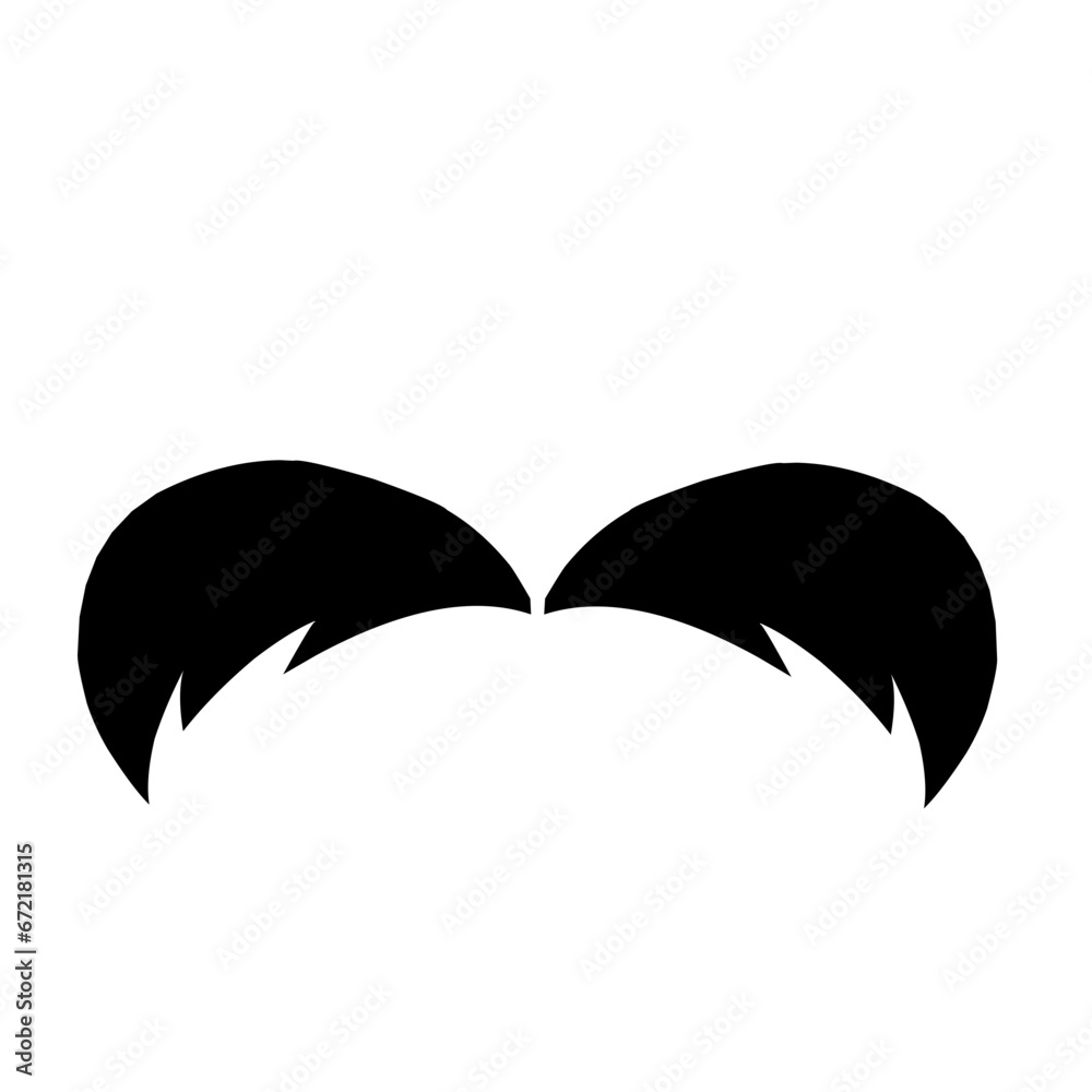Mustache Icon Vector Logo Template Flat Design Mustache Icon Vector Logo Template Flat Design