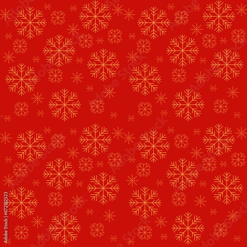 Christmas snowflake seamless pattern background 