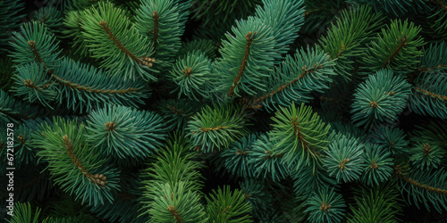 Image Of Coniferous Branches And Needles For Wallpaper And Background Created Using Artificial Intelligence