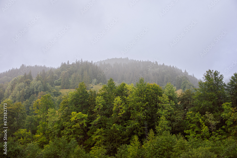 The Carpathian region of Ukraine near the village of Yaremche