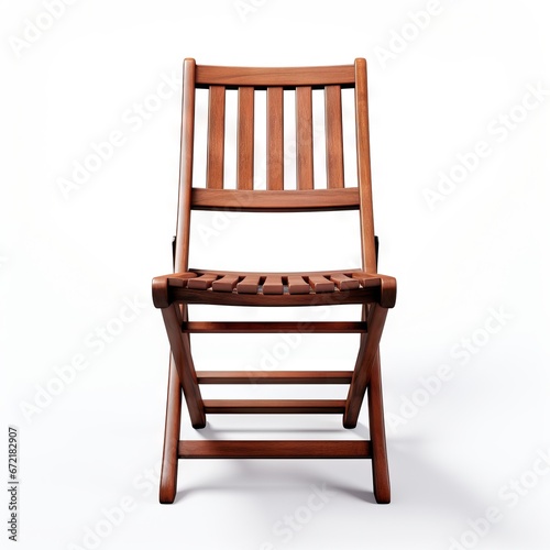 Folding Chair  isolated on white background with clipping path
