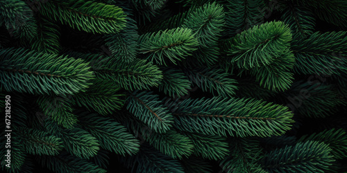 Image Of Coniferous Branches And Needles For Wallpaper And Background Created Using Artificial Intelligence © Damianius