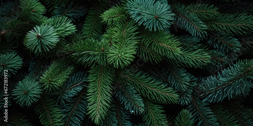 Image Of Coniferous Branches And Needles For Wallpaper And Background Created Using Artificial Intelligence