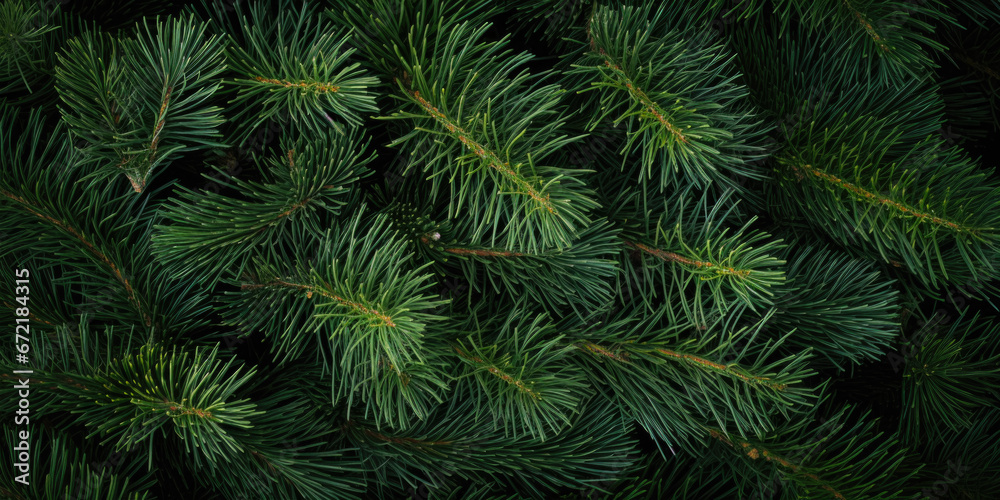 Image Of Coniferous Branches And Needles For Wallpaper And Background Created Using Artificial Intelligence