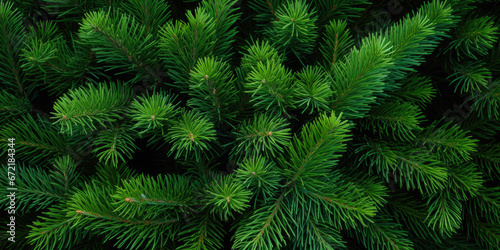 Image Of Coniferous Branches And Needles For Wallpaper And Background Created Using Artificial Intelligence