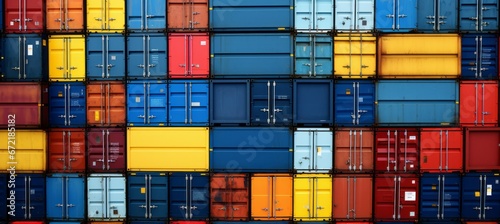 Container cargo. Generative AI technology. 