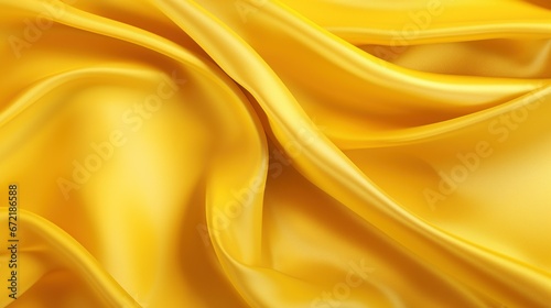 Abstract background, yellow satin background yellow luxury fabric background. yellow silk background