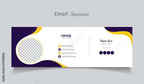 Simple Email signature design photo