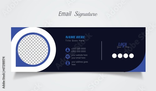 Creative Email signature design photo