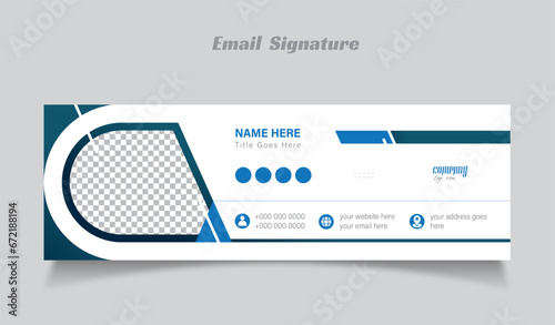 Modern Email Signature design photo