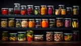 Photo of a Variety of Delicious Food Jars on Display