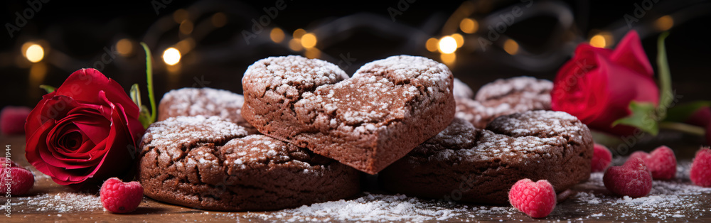 Love-Filled Heart Brownies for Valentine's Celebration Love-Filled Heart Brownies for Valentine's Celebration