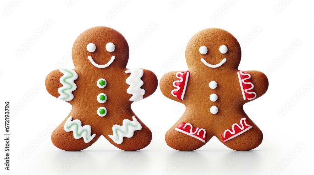 Sweet Festive Delight: Snowman and Gingerbread Man Cookies for the Holidays. Edible Winter Artistry!