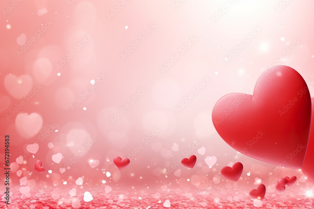 Romantic Valentine's Day Hearts Banner