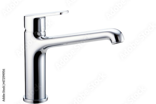 The Art of Single Handle Faucet Installation Isolated On Transparent Background.