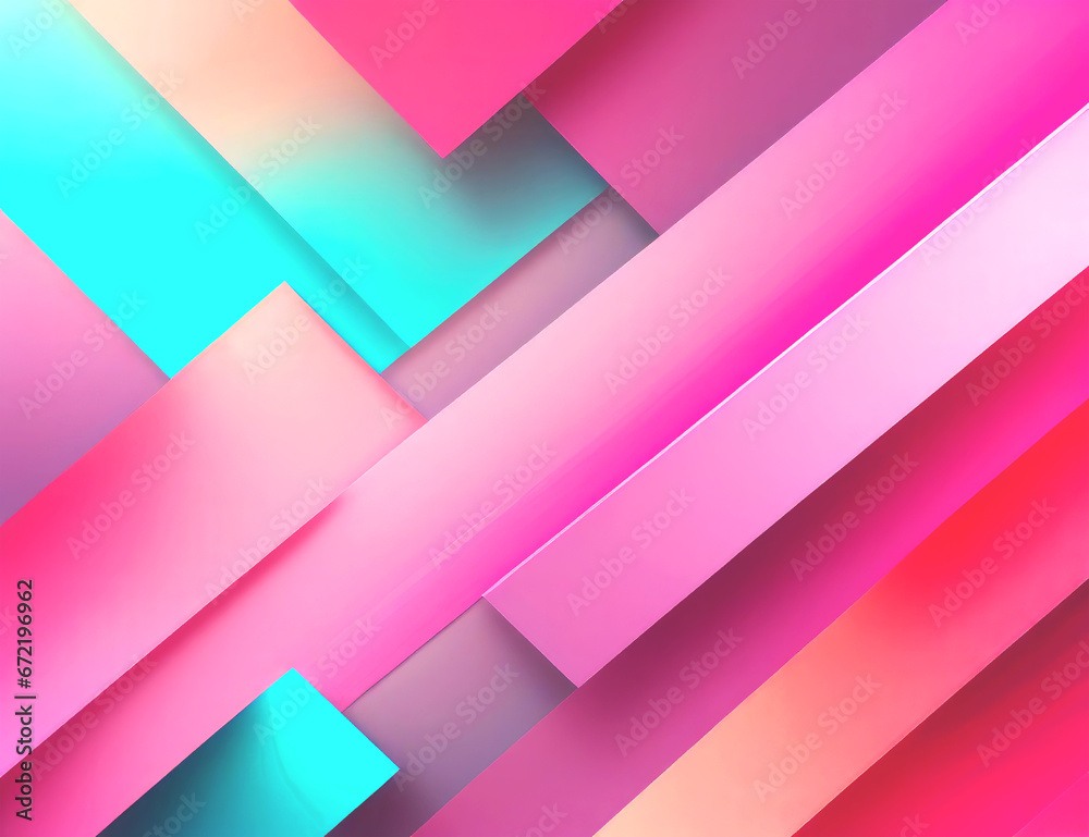 Fototapeta premium background illustration Overlapping rectangular pink modern geometric style