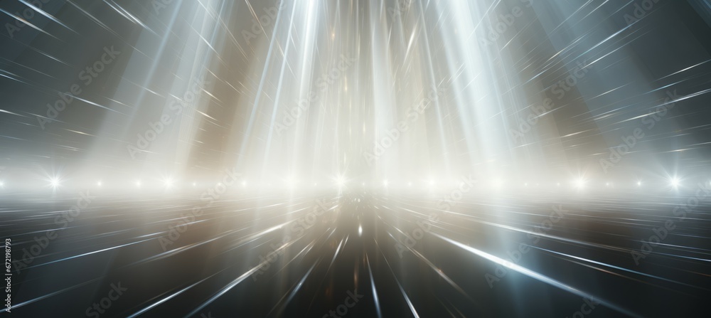 Spotlight on dark background. Generative AI technology.	
