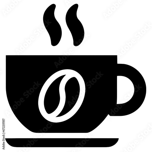 hot coffee cup icon design