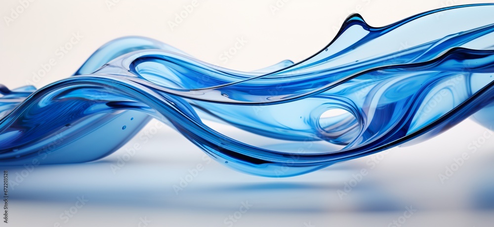 Beautiful abstract oil and water interaction - obrazy, fototapety, plakaty 