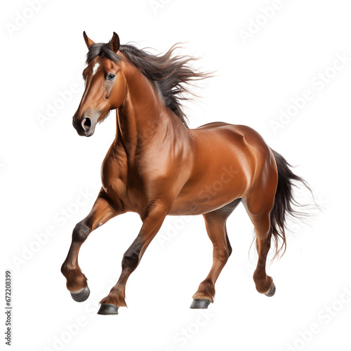 a horse running with a black background