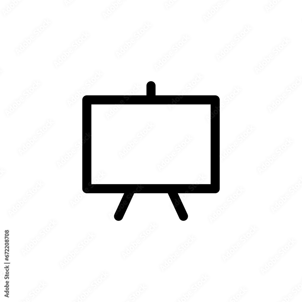 Flat icon in black and white style interactive whiteboard. Flat icon in black and white style interactive whiteboard.