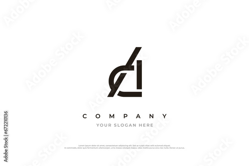 Initial Letter AC or CA Logo Design Vector Template