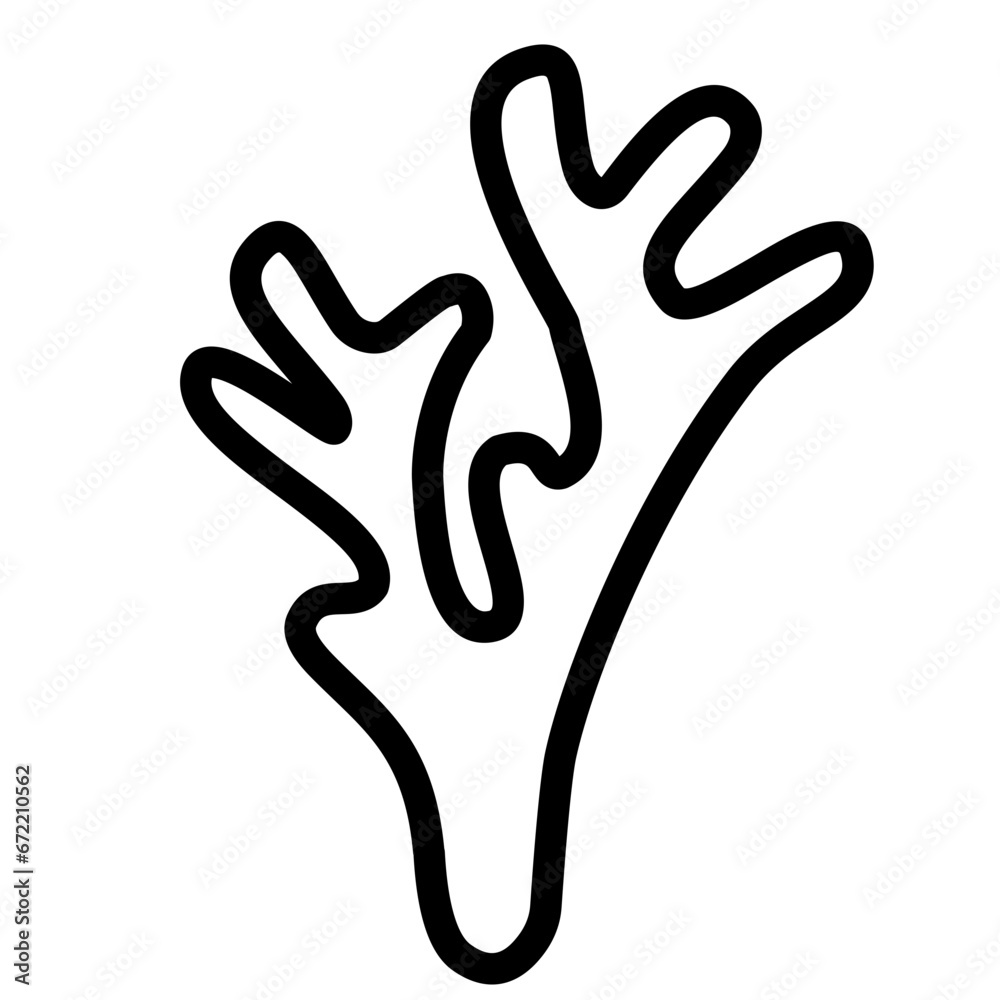 Obraz premium coral outline