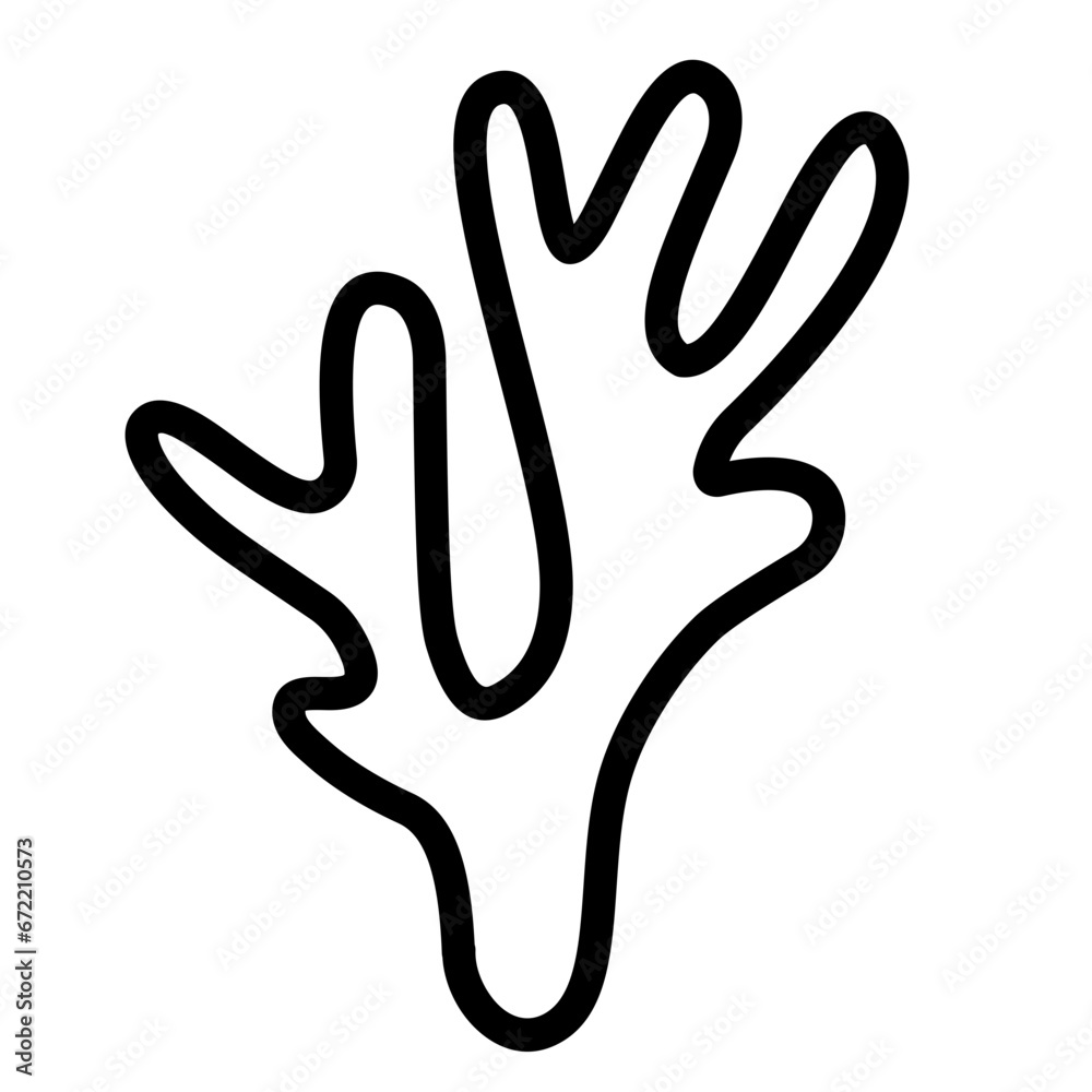 Obraz premium coral outline 