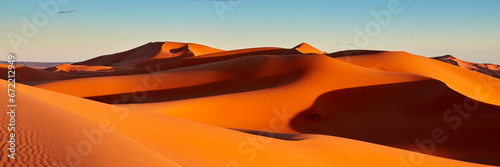 Sand dunes in the Sahara Desert, Merzouga, Morocco