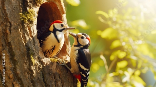spotted woodpecker generated by AI