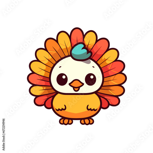 Turkey vector clipart. Good for fashion fabrics, children’s clothing, T-shirts, postcards, email header, wallpaper, banner, events, covers, advertising, and more.