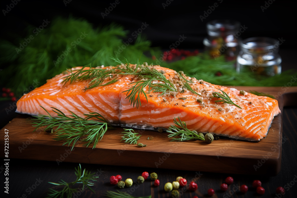 smoked salmon on a plate smoked salmon on a plate