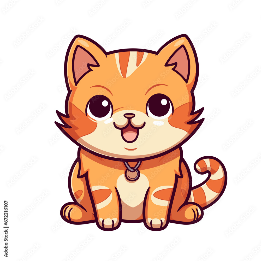 Cute happy cat vector clipart. Good for fashion fabrics, children’s clothing, T-shirts, postcards, email header, wallpaper, banner, events, covers, advertising, and more. Cute happy cat vector clipart. Good for fashion fabrics, children’s clothing, T-shirts, postcards, email header, wallpaper, banner, events, covers, advertising, and more.