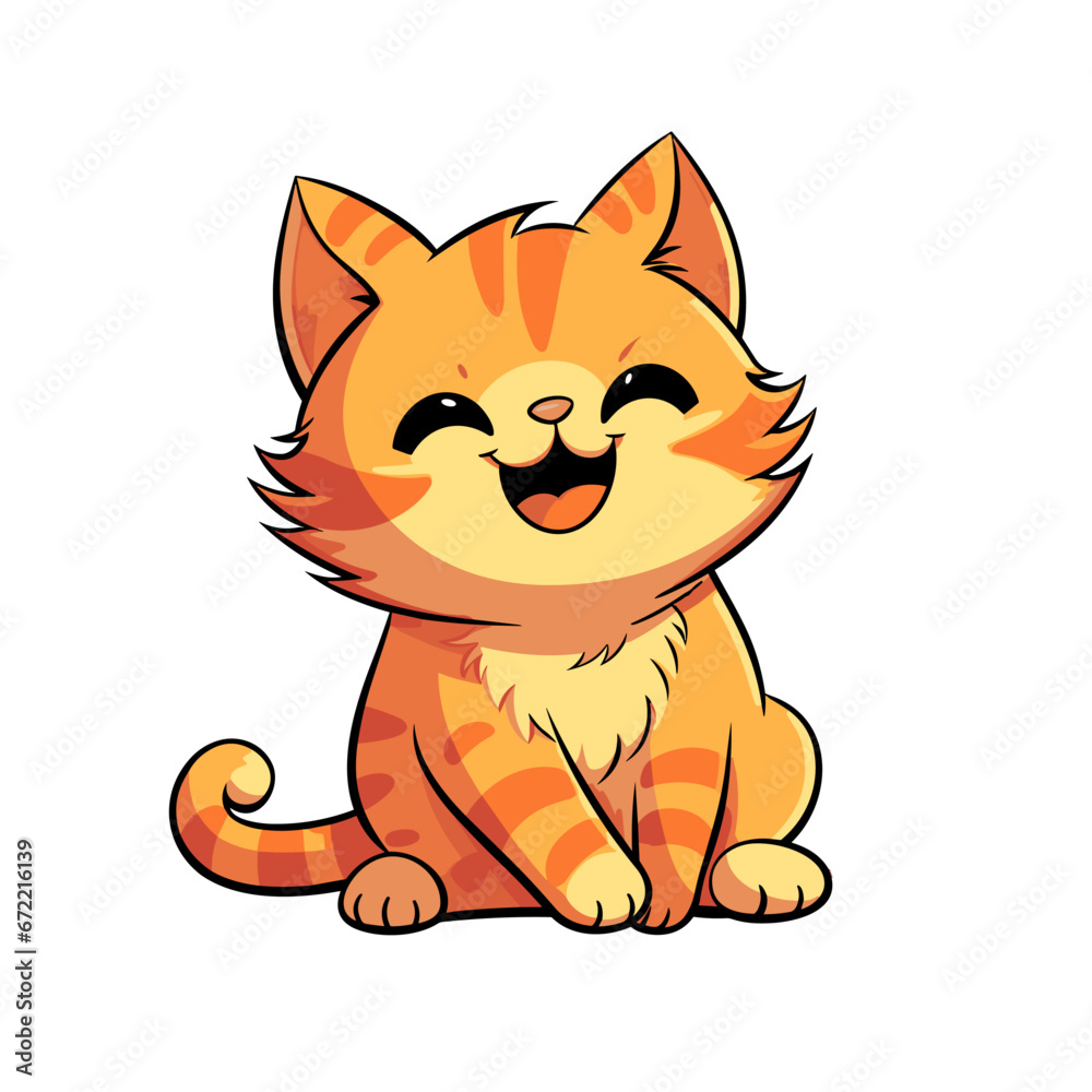Cute ginger cat vector clipart. Good for fashion fabrics, children’s clothing, T-shirts, postcards, email header, wallpaper, banner, events, covers, advertising, and more. Cute ginger cat vector clipart. Good for fashion fabrics, children’s clothing, T-shirts, postcards, email header, wallpaper, banner, events, covers, advertising, and more.