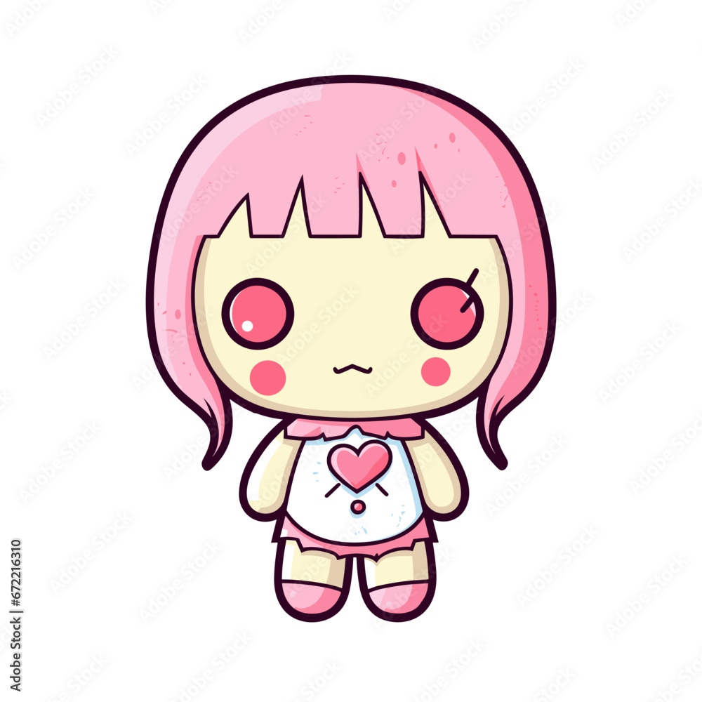 Cute monster girl vector clipart. Good for fashion fabrics, children’s clothing, T-shirts, postcards, email header, wallpaper, banner, events, covers, advertising, and more.