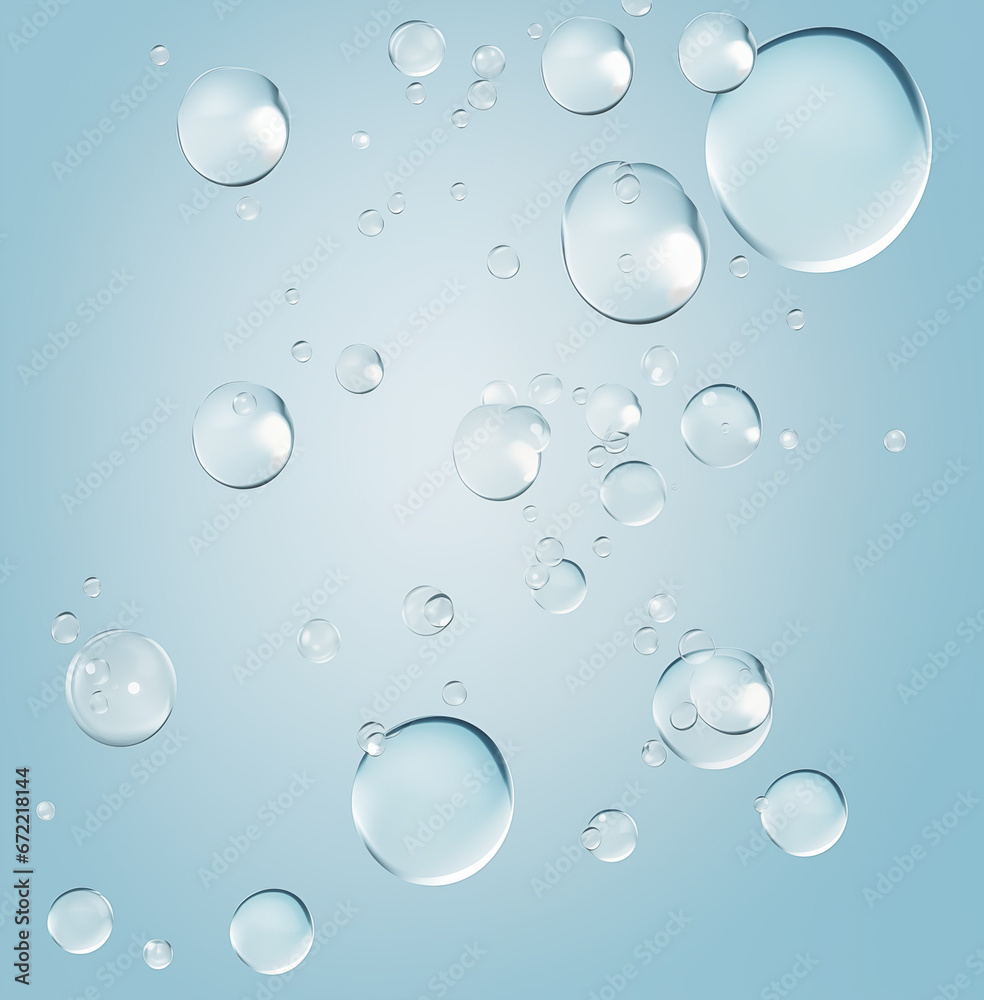 Glass with Water Drops as a Background