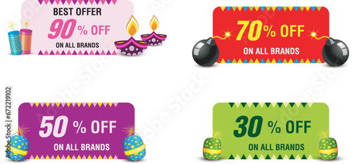 Offer tag, Festival offer label, Discount tag, Tag design for multipurpose use
