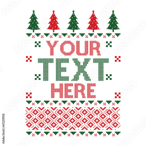 Ugly Sweater Svg