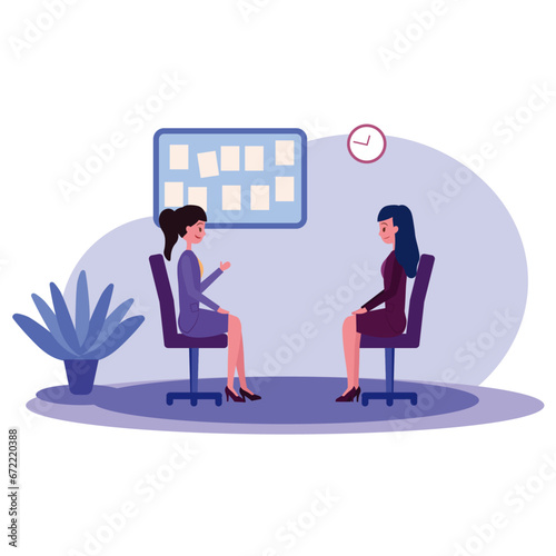 business people are interviewing at the office. recruitment	