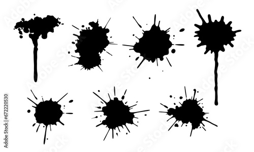 Set of Ink Splashes