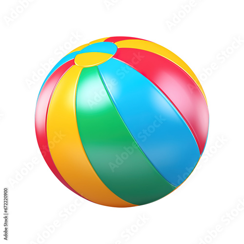 beach ball isolated on transparent background Remove png, Clipping Path