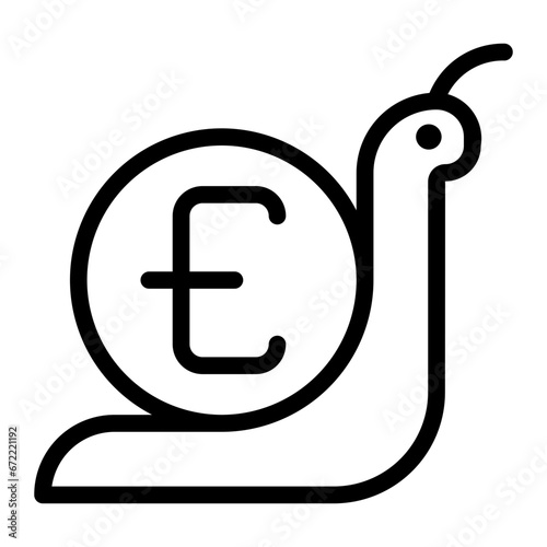 slowly line icon