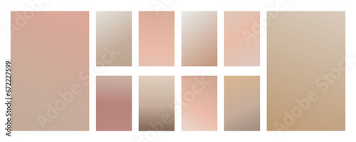 Nude vector  gradient. Simple gradient background set